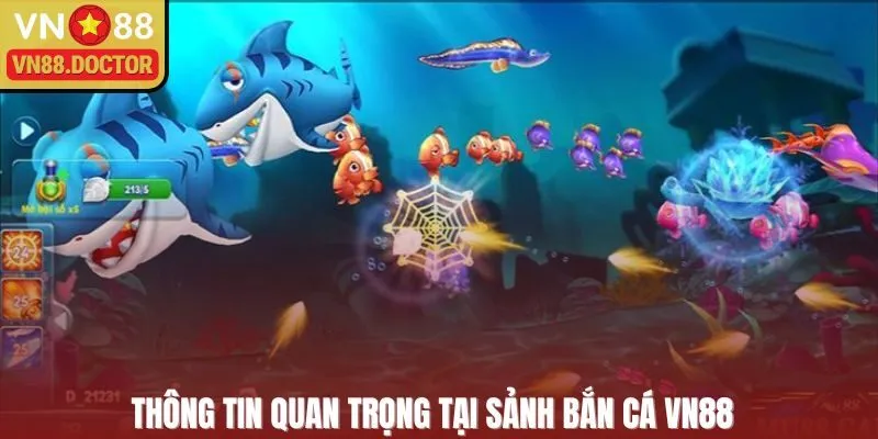 Thông tin quan trọng tại sảnh bắn cá VN88