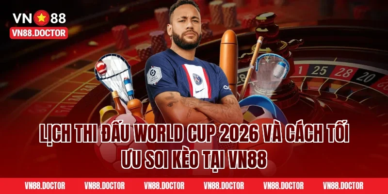 Lịch thi đấu World Cup 2026 và cách tối ưu soi kèo tại VN88